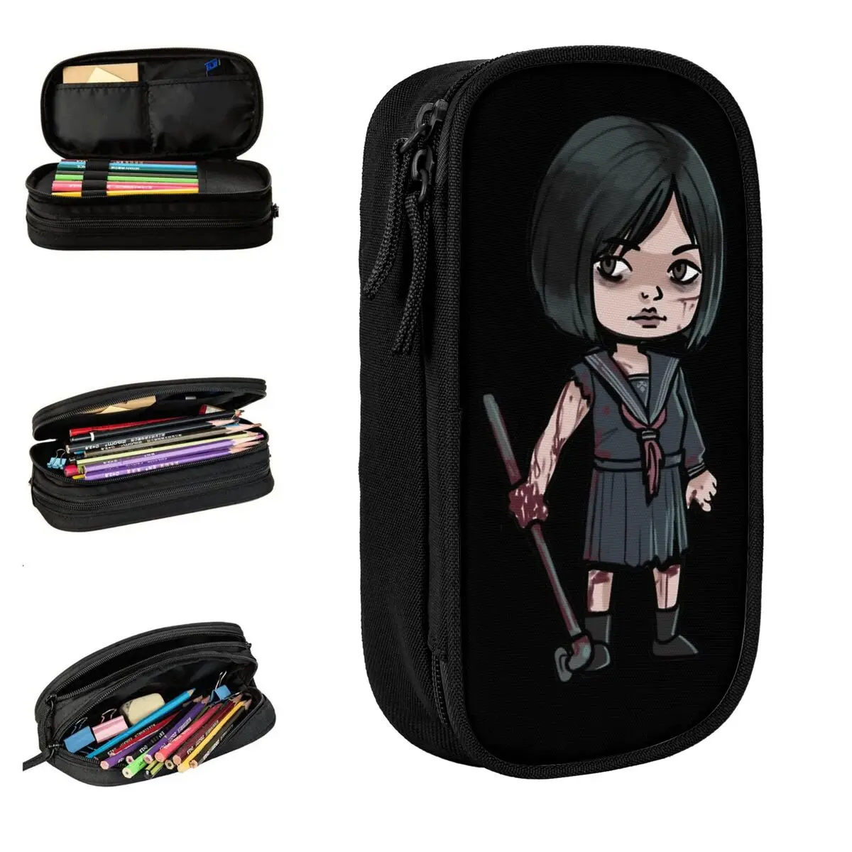 

Silent Hill F Game Hinako Pencil Case Pencil Pouch Pen Box for Girl Boy Large Storage Bags School Supplies Gifts Stationery