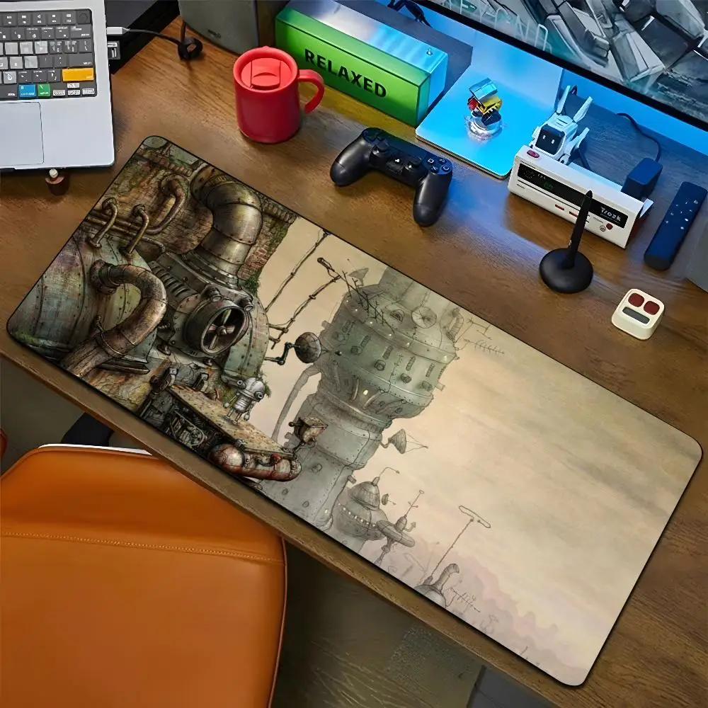 Machinarium Mouse Pad Cartoon Lockedge Large Gaming Pad Computer Gamer Keyboard Mat Desk Mousepad PC Desk Pad