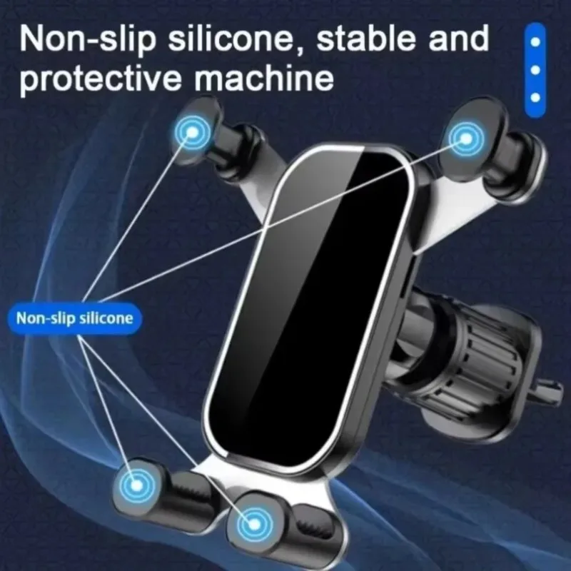 6 Point Support Car Air Vent Phone Mount Gravity Auto Lock Holder 360 Rotatable Universal for All Cell Phones GPS Navigation Use