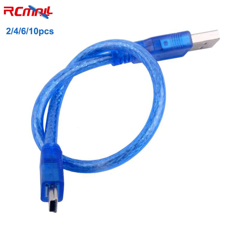 

RCmall 2/4/6/10Pcs Mini USB Cable 30cm for Arduino NANO