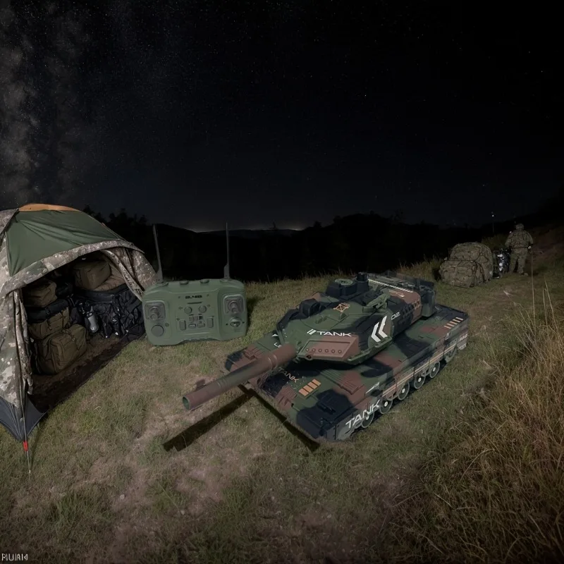 Afstandsbediening Simulatie 2.4G Rupstank Water Bo Spray Afstandsbediening Voertuig Oorlog Gepantserd Voertuig Model Kinderen Speelgoed Cadeau