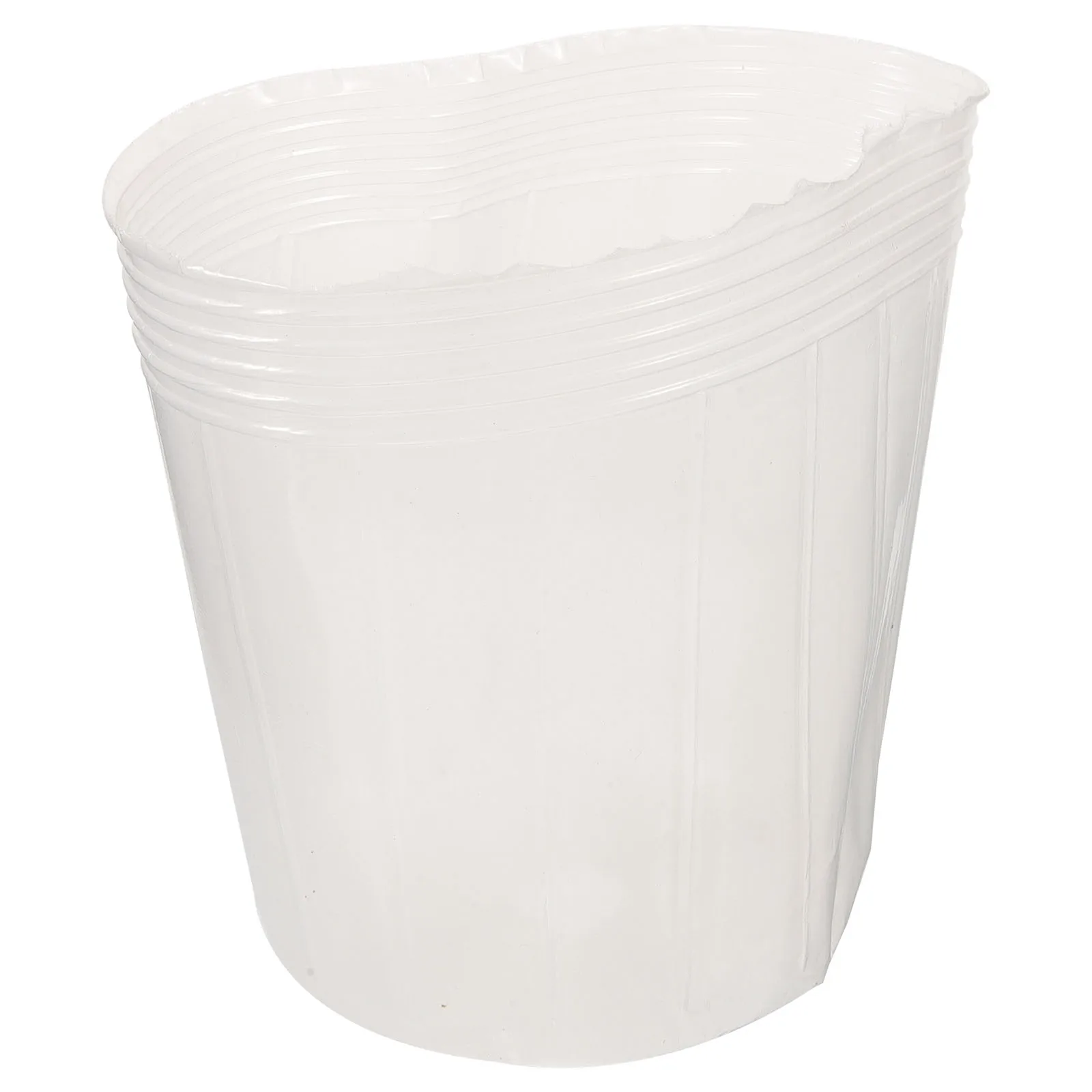 10개입 플라스틱 묘목 화분 라이너 투명 플랜터 라이너 정원 식물 화분 식물 재배 용품 플라스틱 플랜터 인서트