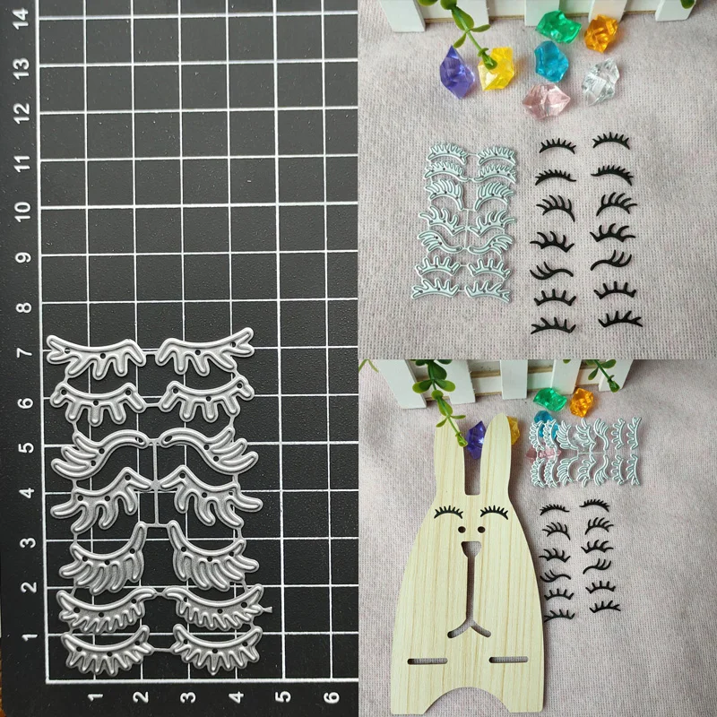 

Eyelash Metal Cutting Dies Stencil Scrapbooking Diy Album Stamp Paper Card Embossing Decor Craft Knife Mould