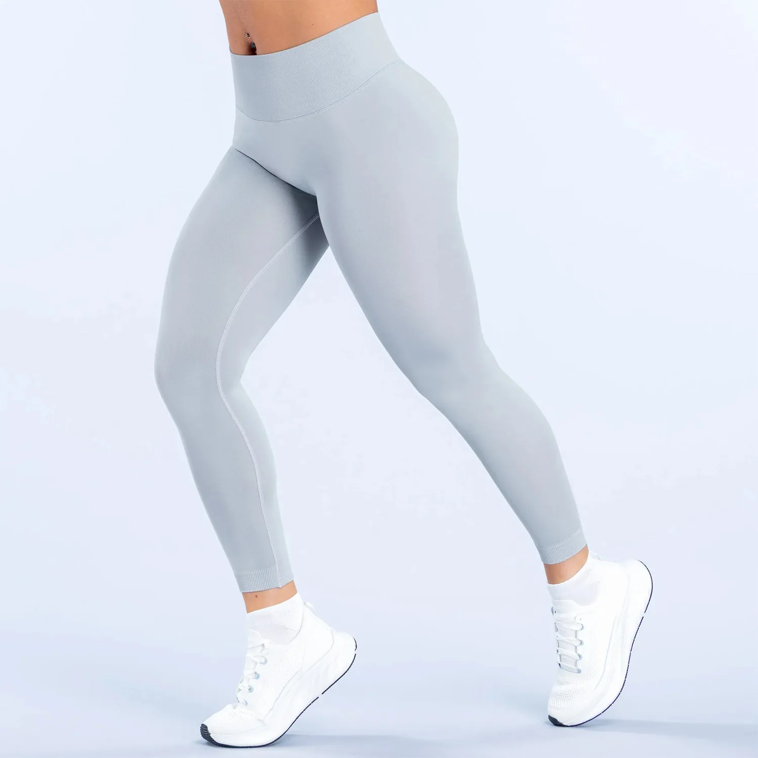 Wind Bare Sensation Thigh-Lifting Yoga Pants - High Elasticity Tight Fit - Seamless Ab-Controlling Fitness Sports Pants