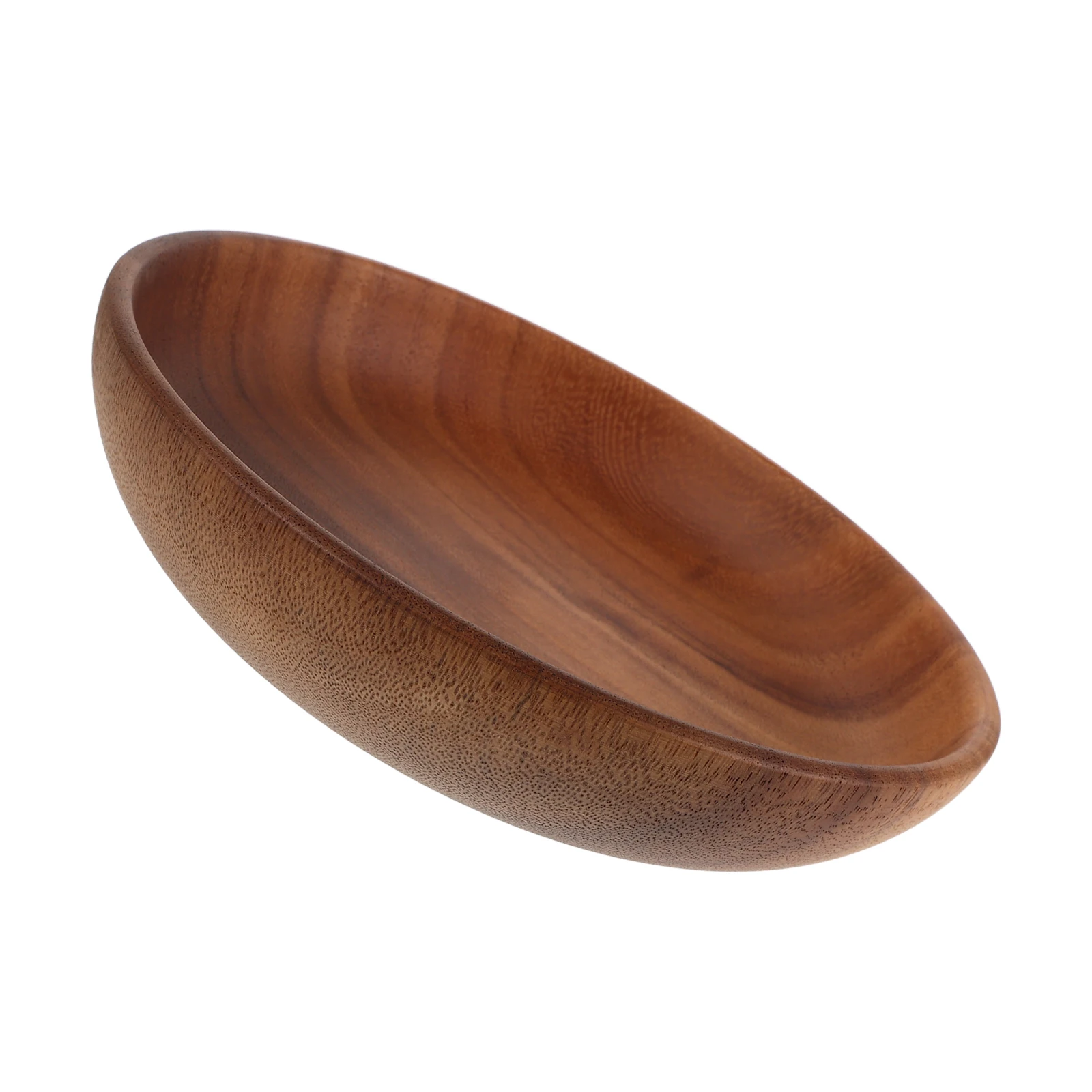 

Wooden Bowl Salad Bowls Fruit Basket Wood Serving Bowl Decorative Acacia Salad Tray Wood Smooth Capacity Family Parties