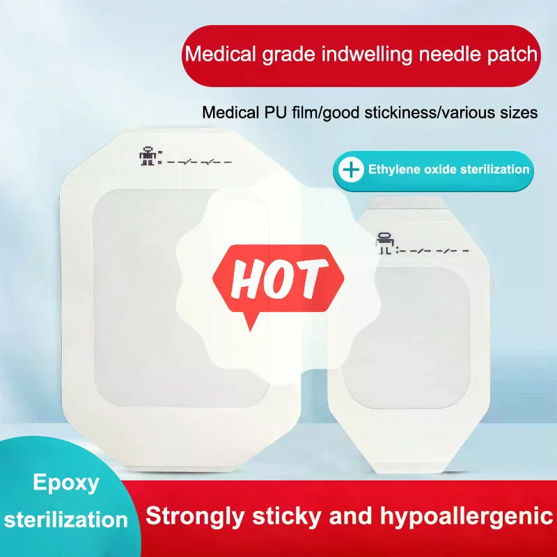 1/5 szt. Medyczny wodoodporny opatrunek na rany, folia PU, oddychający, sterylny, naklejka do mocowania igły do infuzji i cewnika.