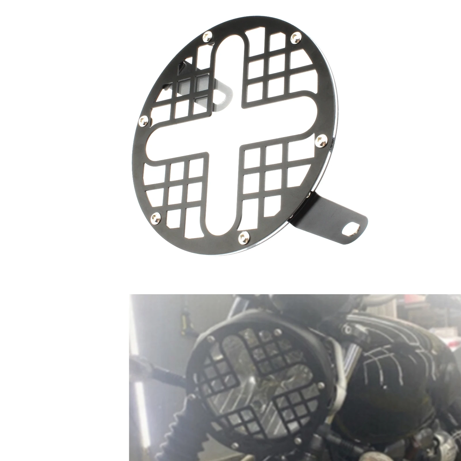 

Motorcycle Headlight Cover Light Grille Guard For Triumph Bonneville T100 T120 Thunderbird deporte Honda CB150 Ducati Monster