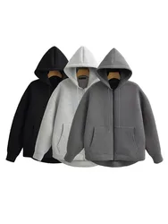 HH Autumn Bomber Jackets Women's Long Sleeve Pocket With Zipper Aesthetic Coats Woman Casual Solid Color Warm Outerwear Coat