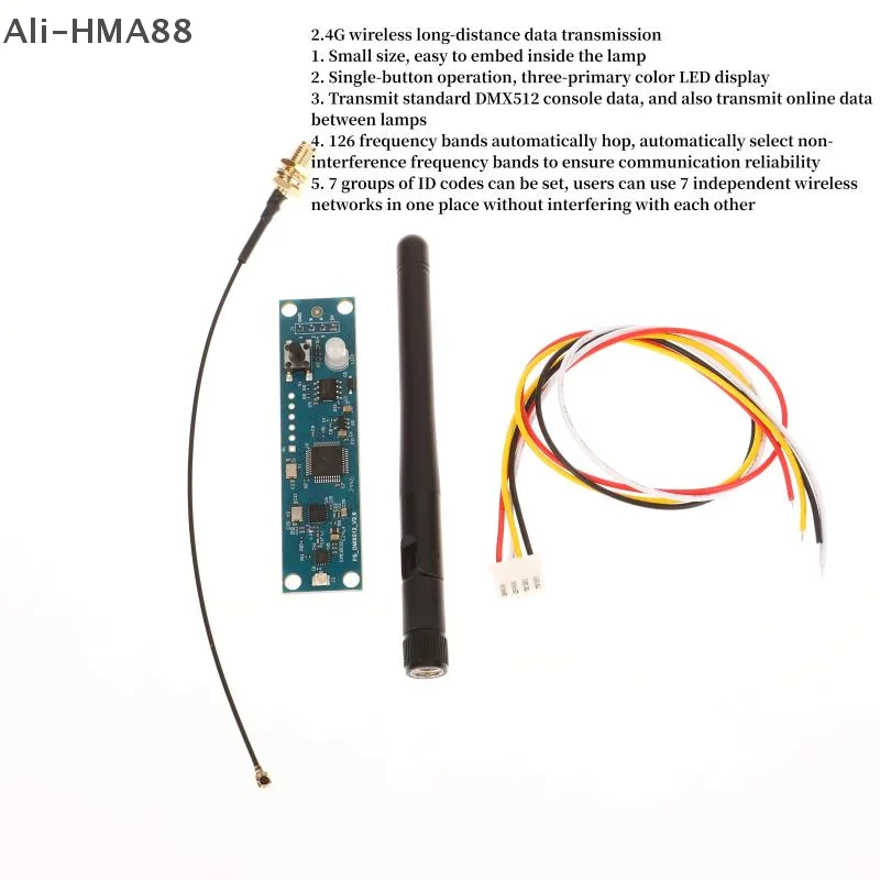 

Wireless Dmx 512 Controller PCB Module Light Control Professional Stage Lighting Effect 2 In 1 Receiver Transmitter