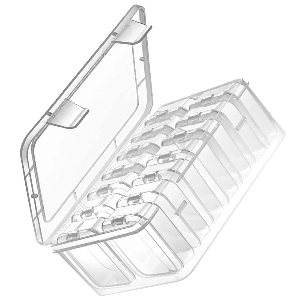

15 Pieces Nail Accessories Organizer Clear Plastic Beads Storage Boxes Lid Mini Containers PP Dust Proof Portable Easy Find