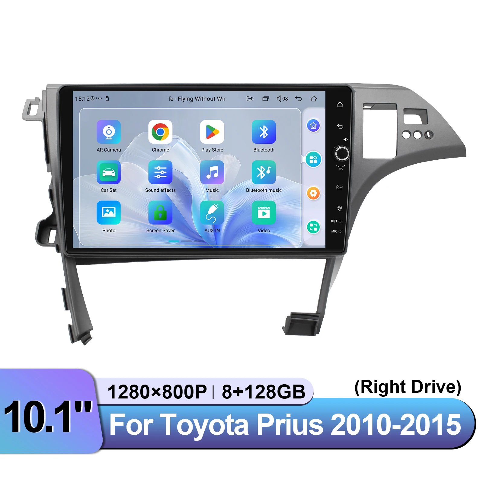 Unidad Principal Android de 10.1 Pulgadas para Toyota Prius 2010-2013 (Volante a la Derecha), Estéreo para Auto con Conexión Plug&Play, Compatible con Amplificador JBL, CarPlay Inalámbrico, Android Auto y GPS