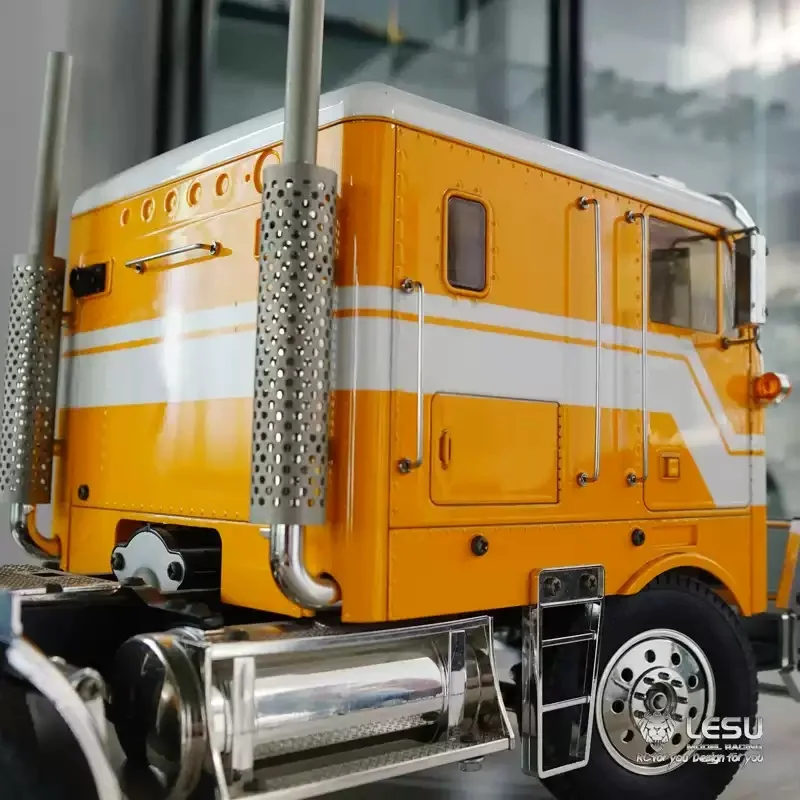 RC 1/14 LESU Kabinengriff (Metallhandlauf) für Tamiya Muldenkipper für SCANIA MAN VOLVO Tripper Traktor-LKW DIY-Teile – Detail 5