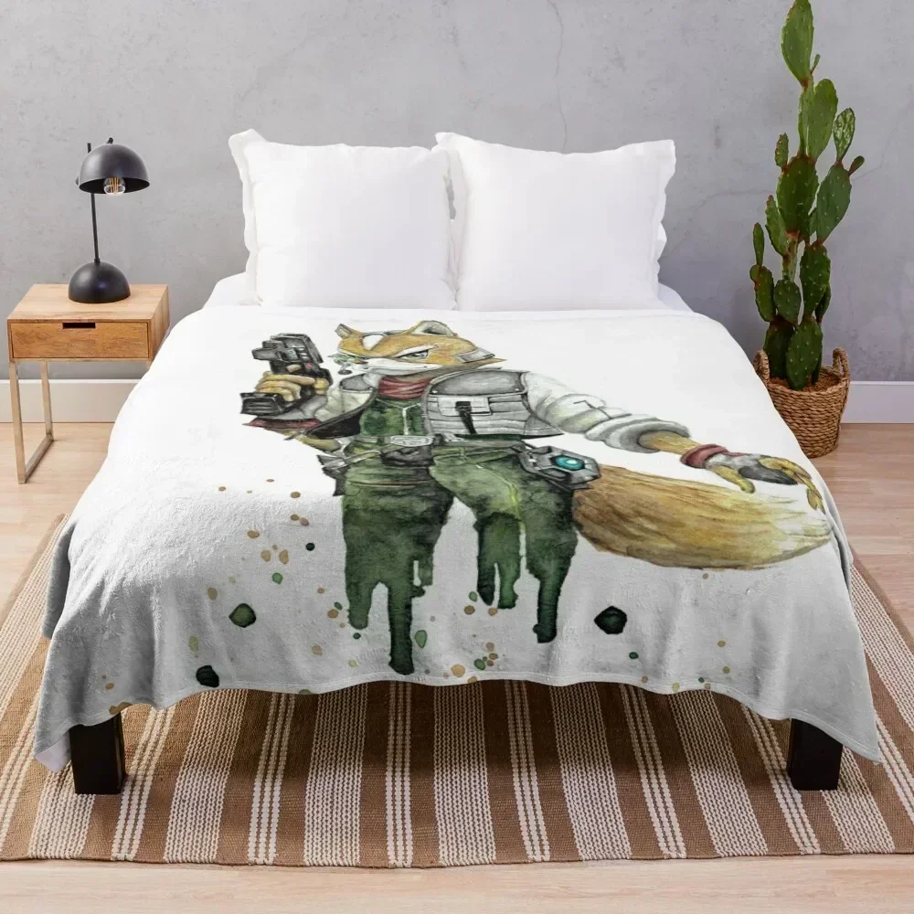 Fox McCloud Throw Blanket anime Bed Fashionable Blankets