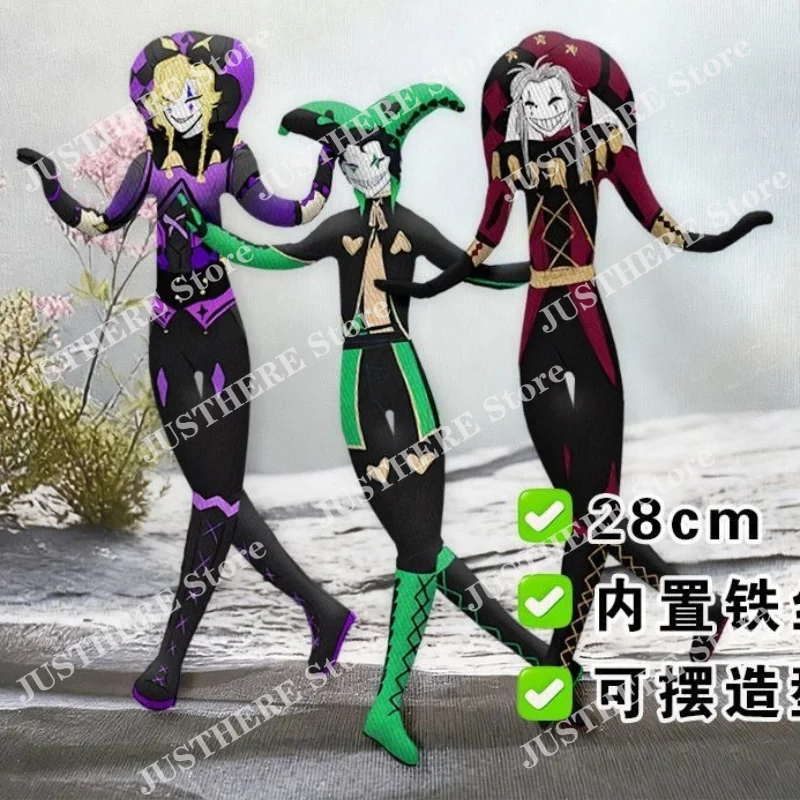 Horror Game The Freak Circus Pierrot Harlequin Jester Plush Toys Cosplay Stuffed Twistable Abstract Clown Doll Halloween Prop