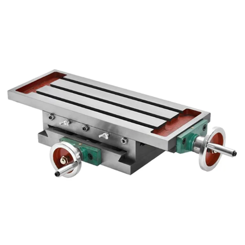 Precision Cross Slide Table 350MM 450MM 550MM For Drilling Milling Machine Multi Function Guide Rail Hand Operated Platform