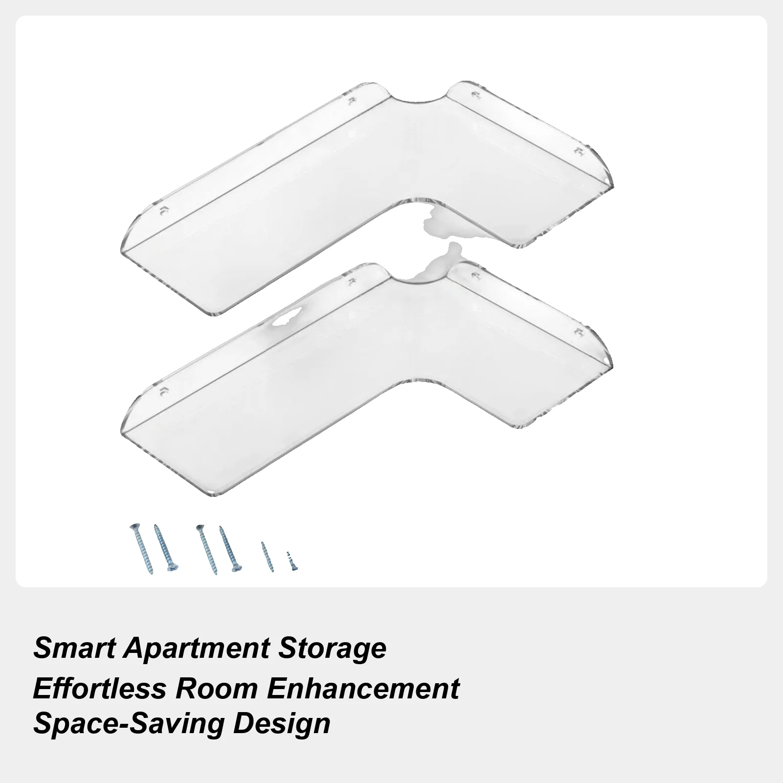 

Floating Shelves Acrylic Corner Organizer Heavy Duty Floating Shelves Wall Mounted For Kitchen Bedroom Office Apartment Dorm