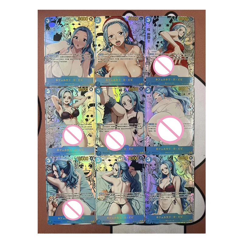 Diy hausgemachte japanische Anime One Piece Yamato Nicole Robin Vivi Nami Charakter Sammlung Karte Anzug Spielzeug Geschenk