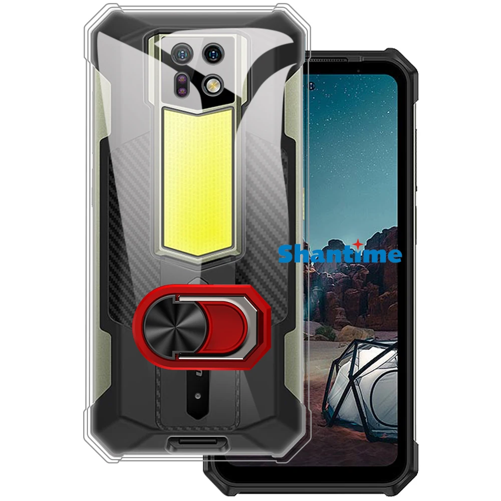 Luxury Shockproof Ring Holder For Ulefone Armor 24 Case Soft Silicone TPU Protective Holder Cover