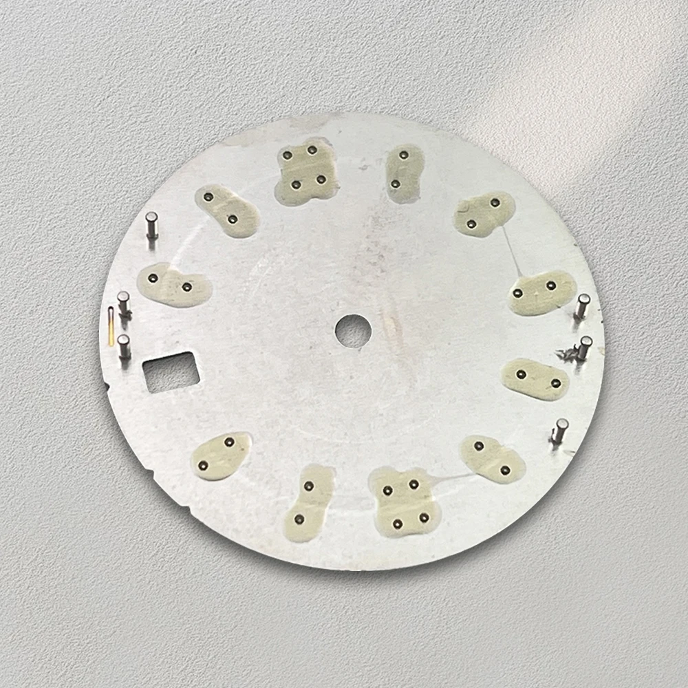 28.5mm S Logo Sunray Dial Fit NH35/NH36/4R/7S Movement Green Luminous High-Quality Watch Modification Accessories 3/3.8/4O'clock