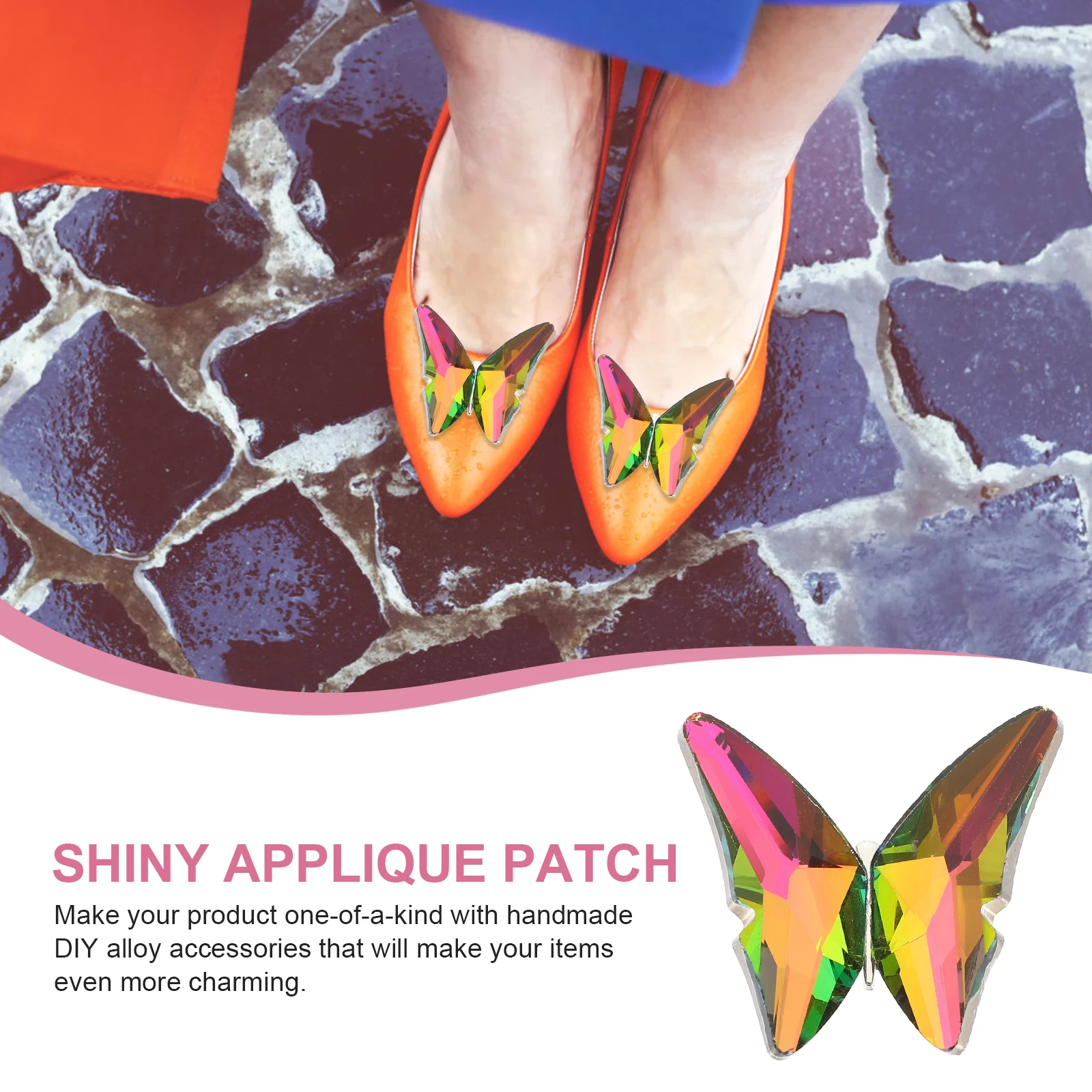 

2 Pcs Applique Patches DIY Shoes Decor Clothing Clothing Accessories Accessories Sewing Rhinestone Applique Patches Supplies