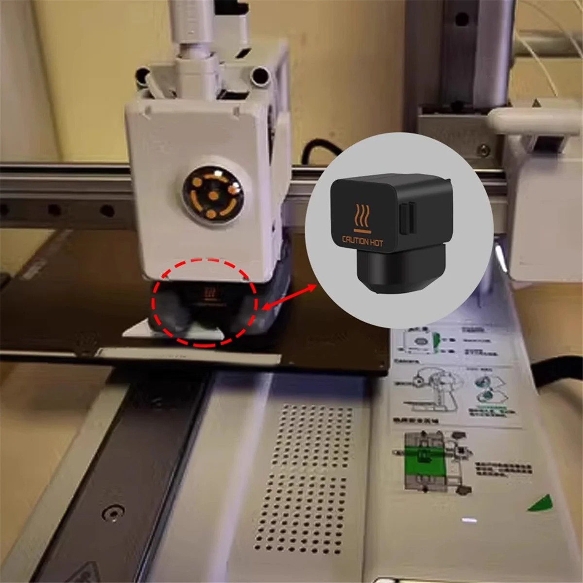 A1 미니 실리콘 양말용 FZFZ 8개, 핫엔드 보호 커버, 향상된 3D 프린터 성능을 위한 절연 케이스