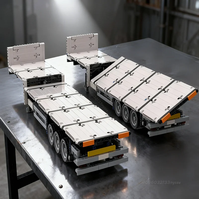 

NEW MOC Low Roof Liftable Trailer 1/21 Compatible 42078 Building Blocks DIY Truck Assembly Building Block Toys Birthday Gifts