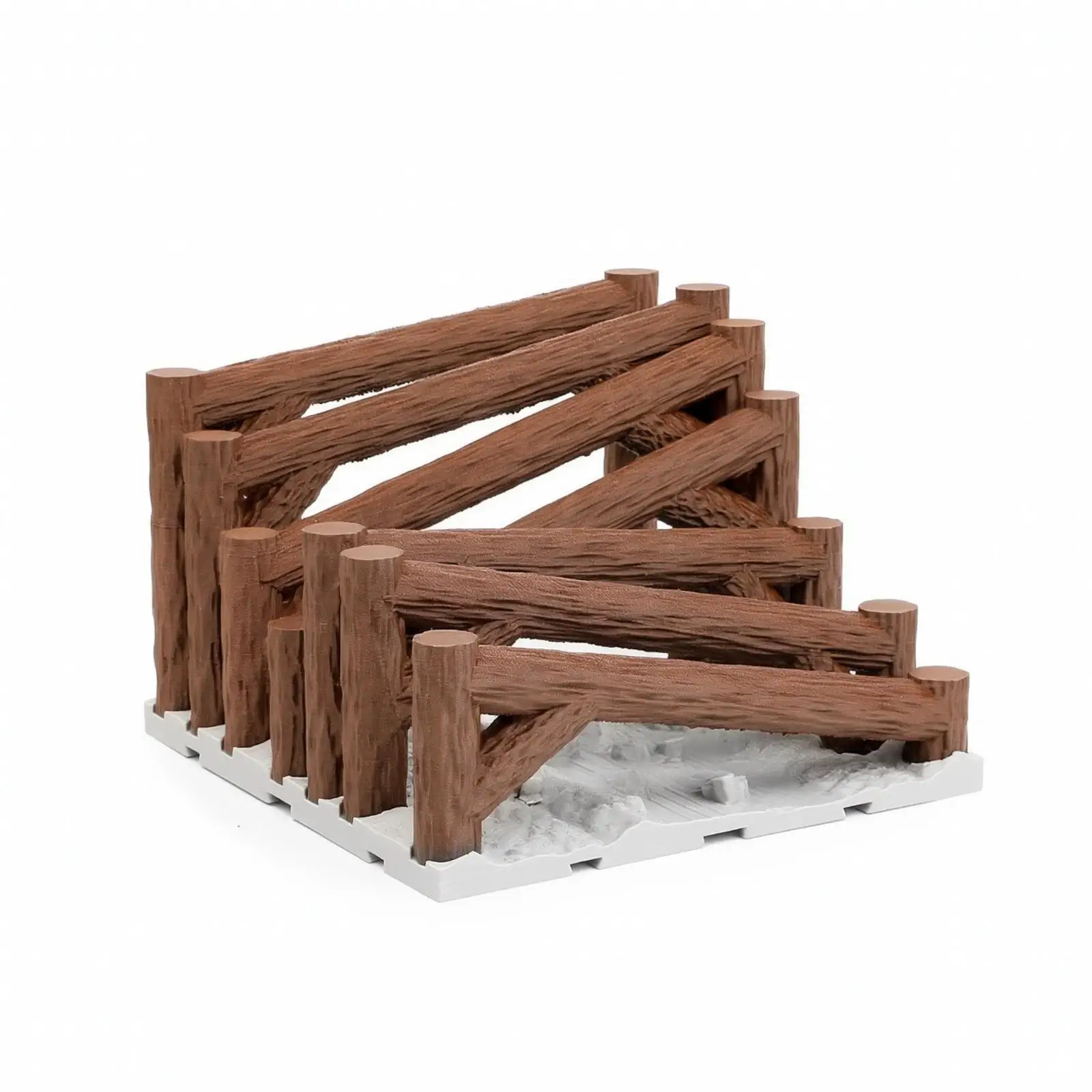 RC Crawler Terrain Module with Wood Grain Design Miniature Vehicle Track for TRX4M MN82 Compatible Scale Trucks