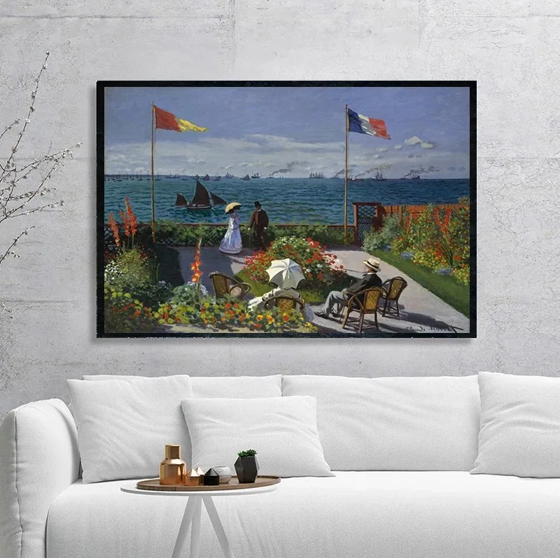 Impressionism Artwork Series Claude Monet Canvas Painting Poster Aesthetic HD Print Wall Art Poster Living Room Home Decoration