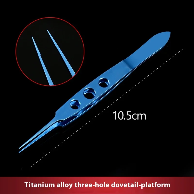 Double eyelid tweezers, no hook, tie line, platform tweezers, eye plastic tweezers