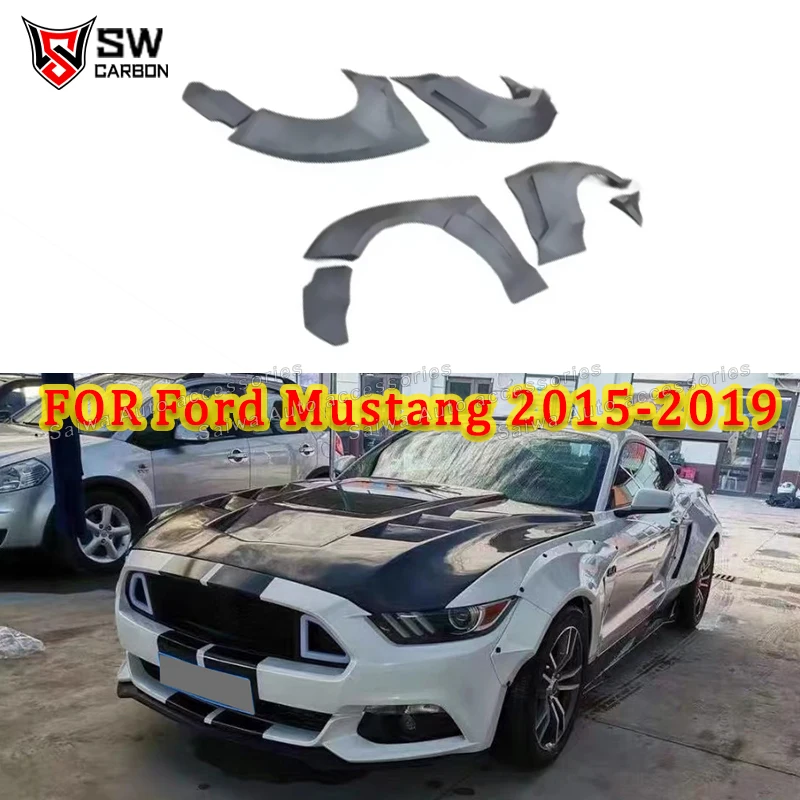 

Автомобильный обвес в стиле GT-SS для Ford Mustang 2015-2017, широкое переднее колесо, арка для бровей, задние крылья, брызговики, комплект кузова