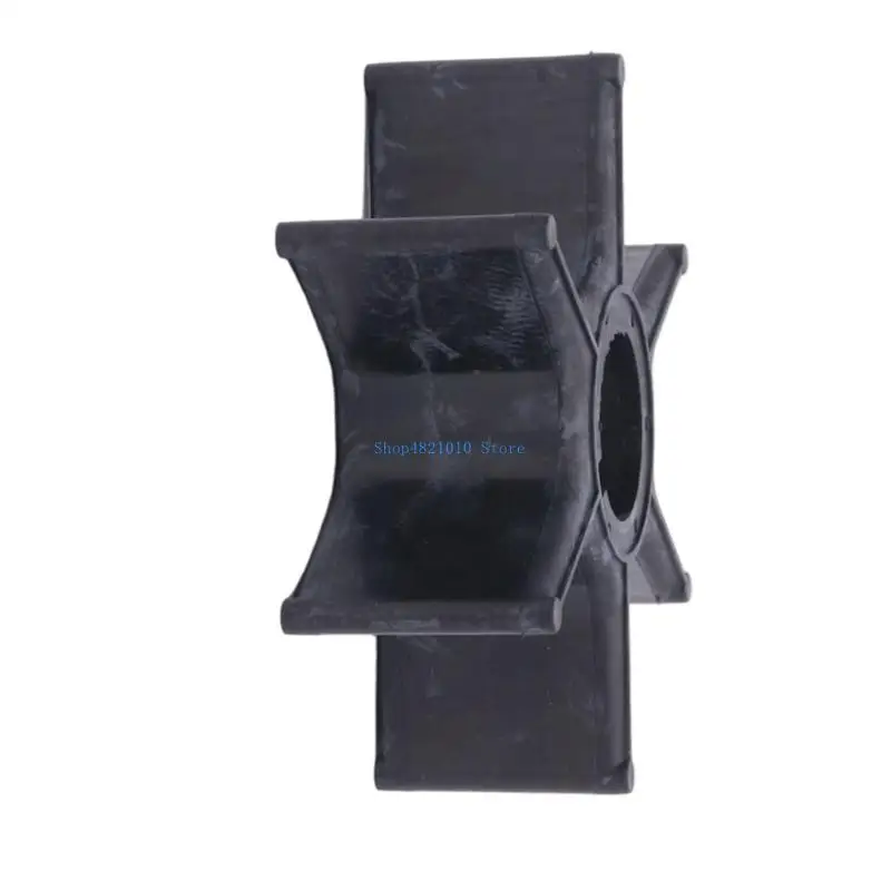 T3LF Motor Water Pump Impeller, Six Curved Rubber with Integrated Hub and Keyed Center Bore for Routine Pump