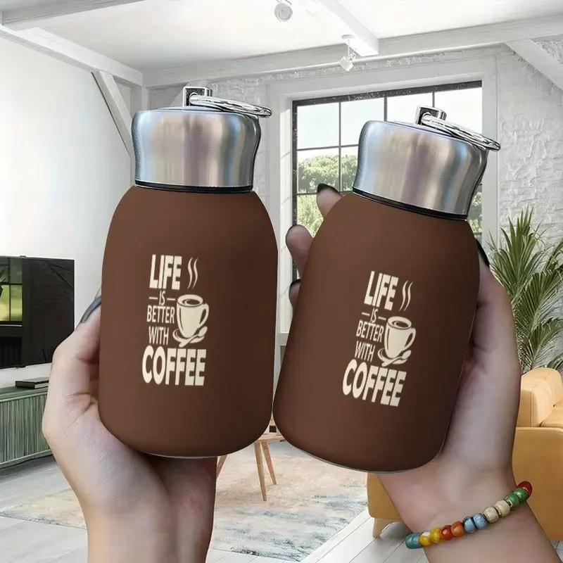 1pc 10.5oz stainless steel travel mug is a coffee cup with the theme of 