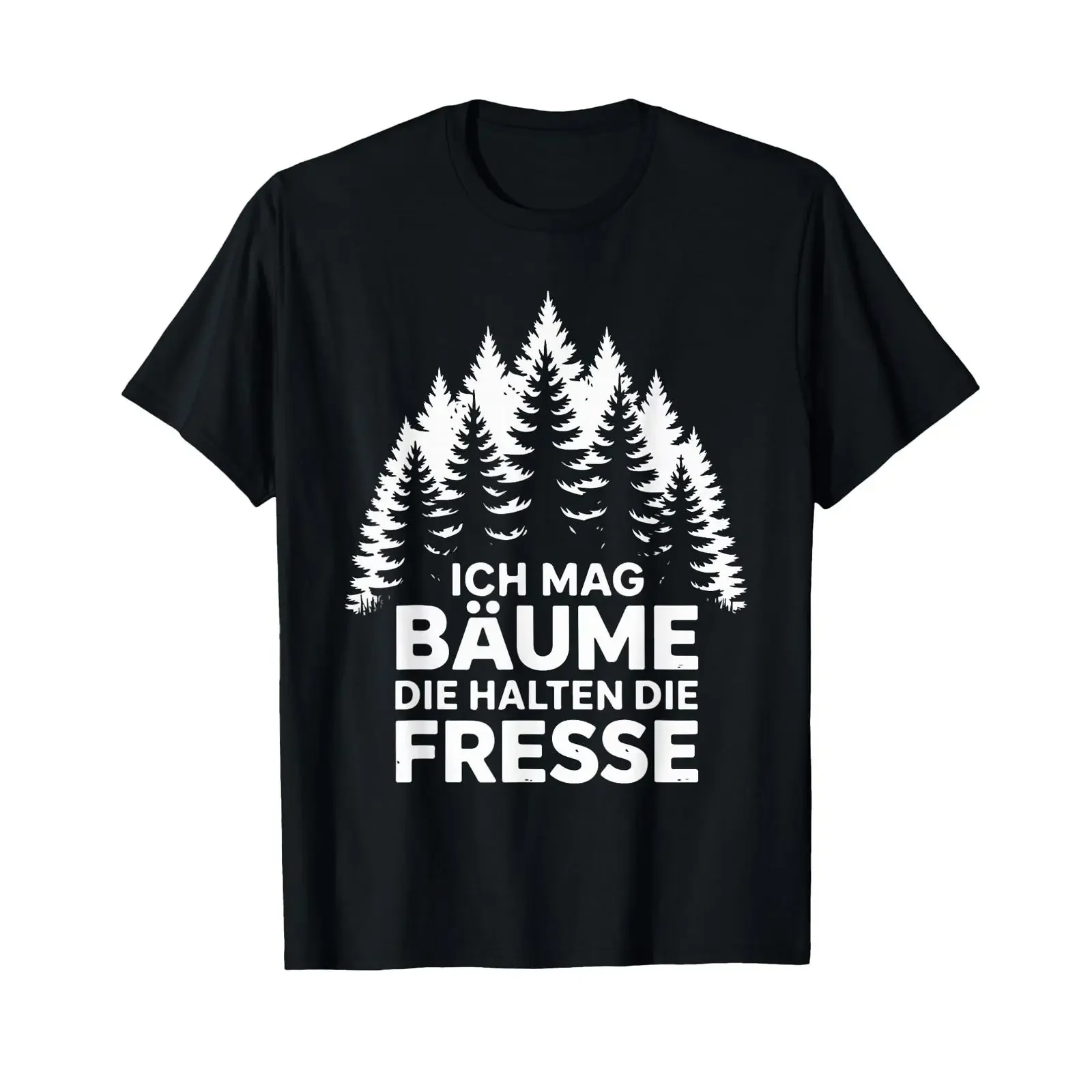 Camiseta Ich Mag Bäume Die Halten Fresse vintage, lavada, transpirable, gráfica, a la moda, suave, versátil, unisex, casual, elástica