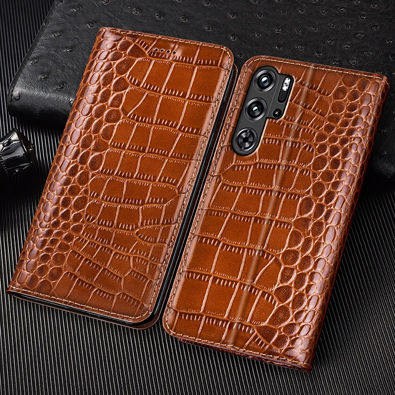 

Чехол-книжка из натуральной кожи крокодила для ZTE Nubia Redmagic 10 10S 9 9S 8 8S 7 7S 6 6S 5G 5S Pro Plus Чехлы-кошельки для телефонов