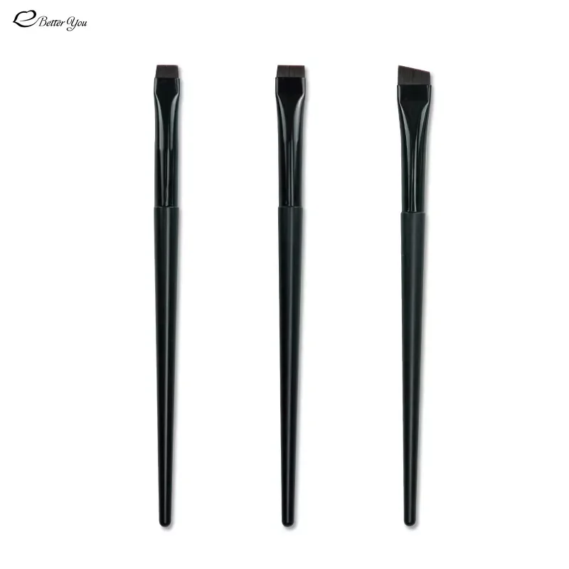 Razor Edge Eyeliner Brush Ultra-fine Flat Head Fine Oblique Eyebrow-Brush Eyeliner Cream-Brush Portable Beauty White Brushes