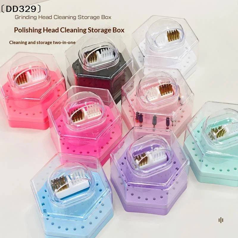 Manicure Milling Cutter Holder Nail Drill Display Stand Showing Shelf 24 Hole Nail Drill Bit Storage Box Manicure Tool〔DD329〕