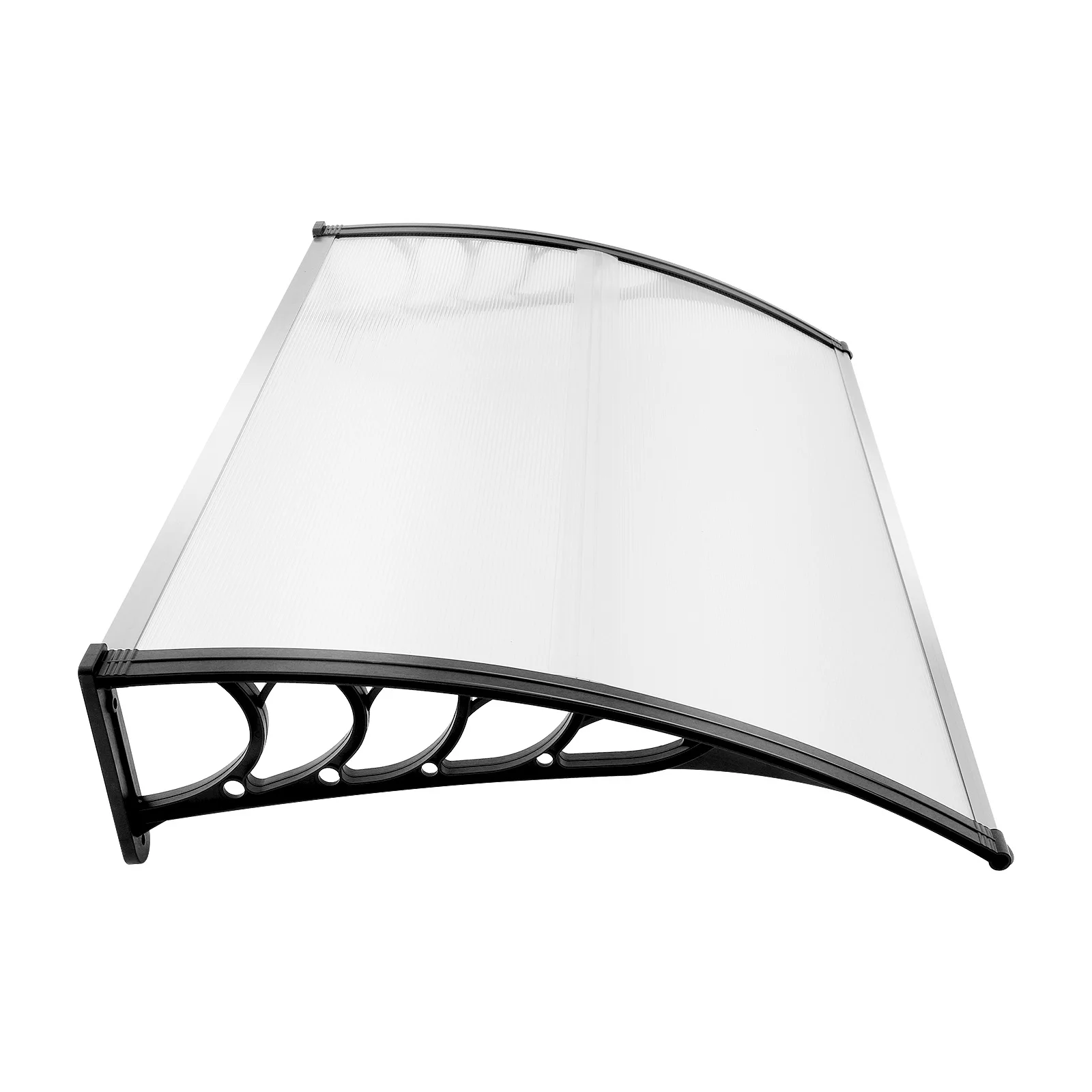 Bogentür-Überdachung, PC, PP-Material, wetterfest, UV-gewölbeständig, dreieckige Halterung für Eingangsbereich, Terrasse – Detail 10