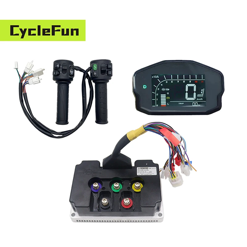 

Мощный контроллер FarDriver 3KW-6KW ND96450 170A с синусоидальной волной, дросселем T08 и дисплеем DKD для электромотоциклов и скутеров