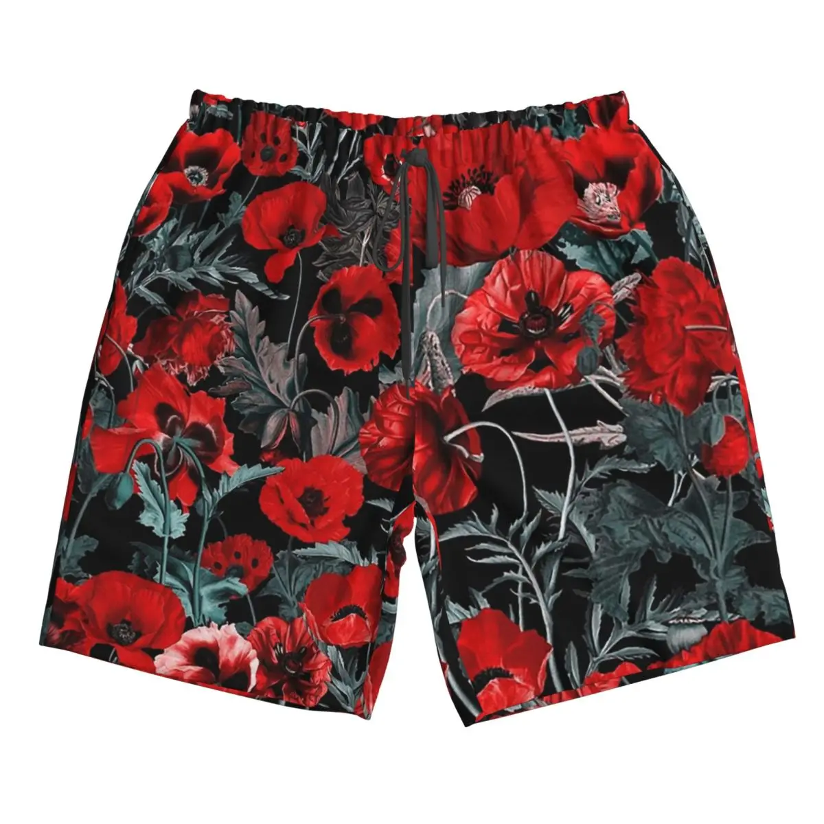 

Poppy Gard Trunks Beach Board Shorts Casual Quick Dry Swim Summer Men Pants