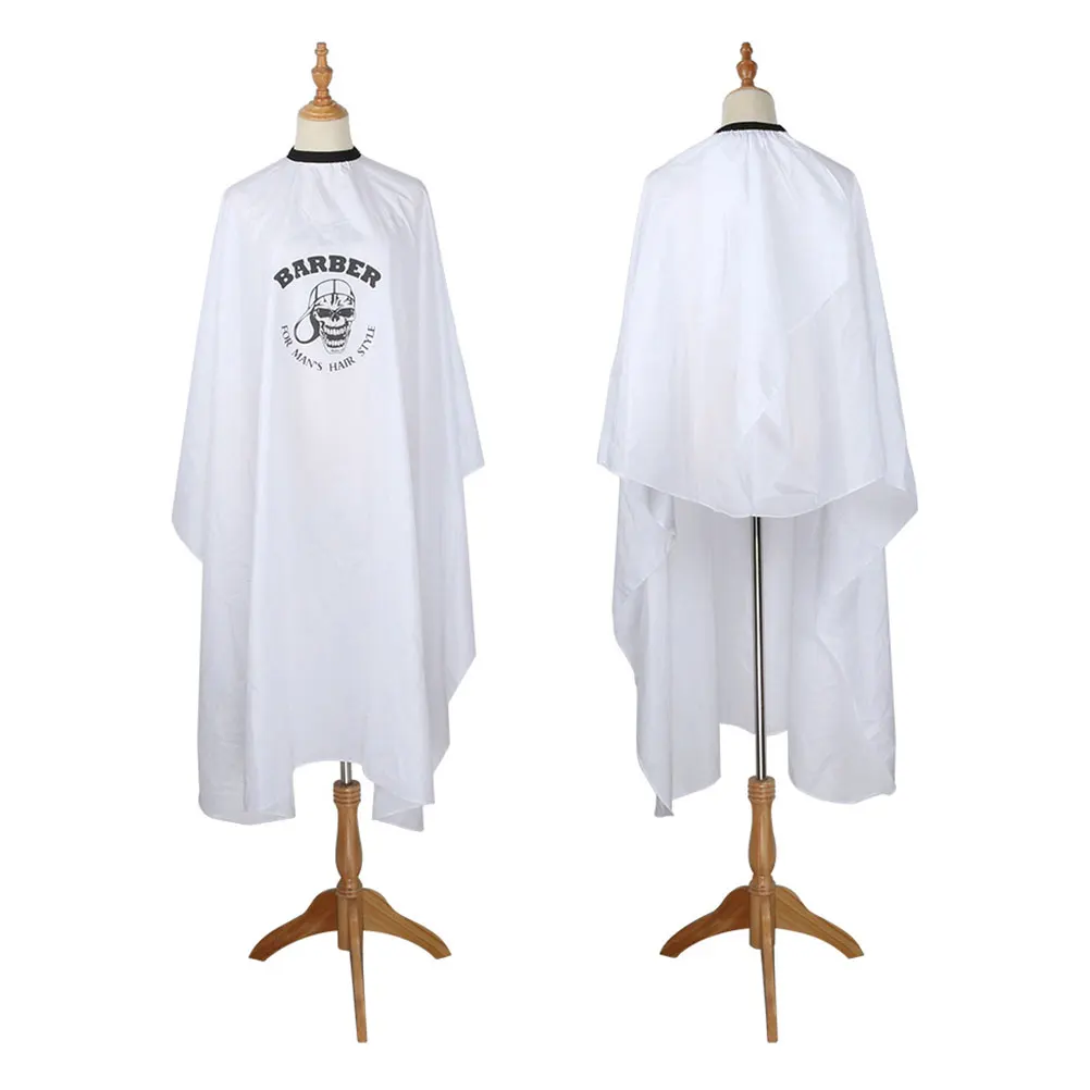 

Retro Skull Hairdressing Cape Full Length Lightweight Foldable Barber Gown Hair Cutting Treatments Protect Clothes Non Stick