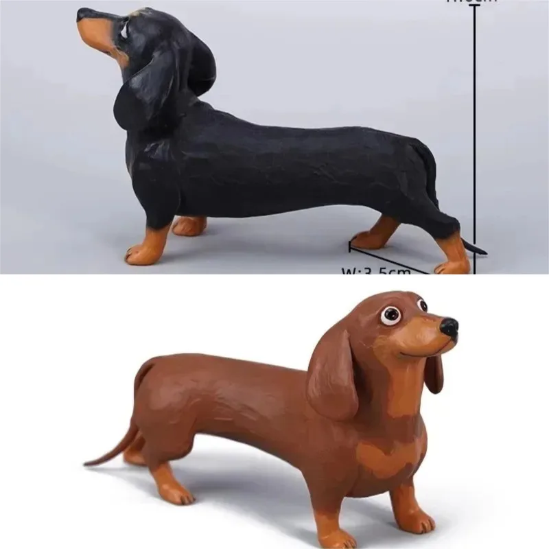 

JXK 1/6 Scale Handmade Resin Small Sausagedog Simulation Animal Model for 12inch Soldier Hobbies Pet Prop Accessories