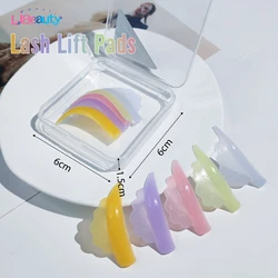 Libeauty 5 Pairs Silicone Eyelash Perm Pads Sticky Lash Lift Shield Lifting 3D Eyelash Curler Accessories Applicator Makeup Tool