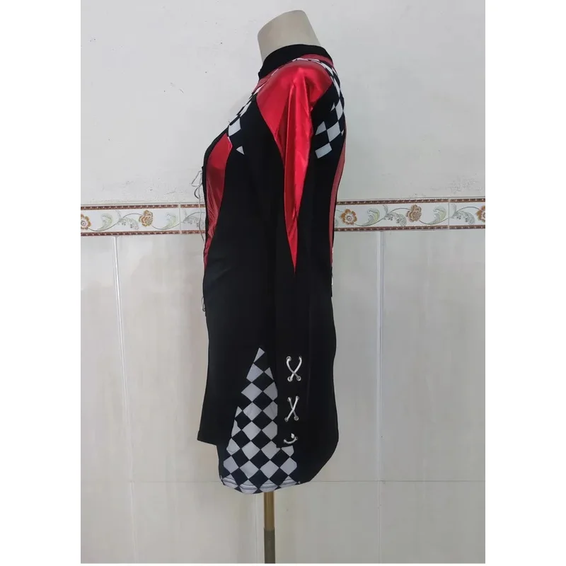 Halloween Sexy Race Car Driver Super Racer Girl Cosplay Costume School Sport Gymnastic Cheerleading Fancy Dress ir;l5