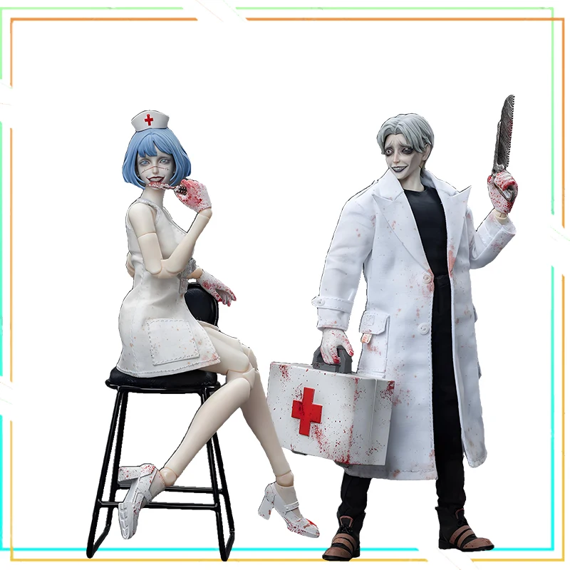 

JOYTOY Level Nine 1/12 Frontline Chaos Dr. White NO.77 Action Figure 16cm Anime Figurine Model Toy for Collection