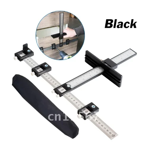 Punching Tool Furniture Jig Hole Drilling Wood Pull Drawer Hardware Cabinet Sleeve Guide Drill Locator Dowelling 1PCS