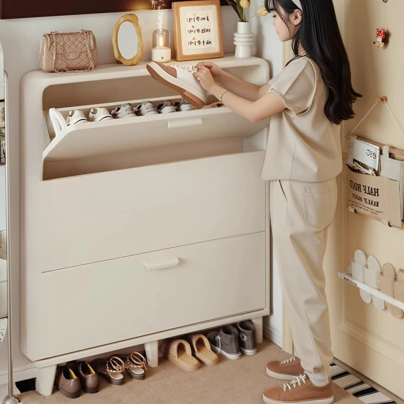 Modern Ultra Thin Shoe Cabinet Designer Nordic Luxury Entrance Hall Shoe Cabinet Vertical Living Room Muebles Home Furniture