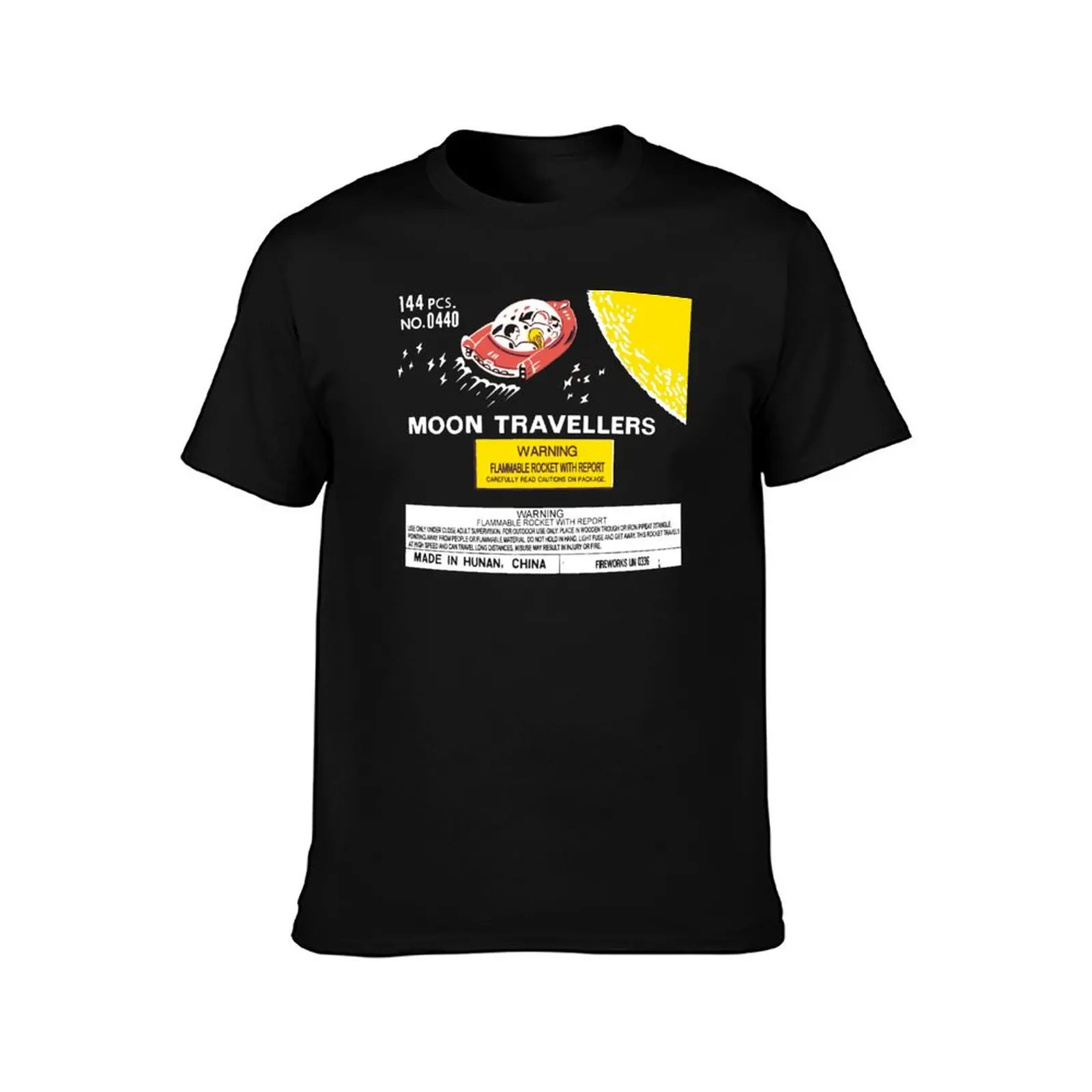 MOON TRAVELLERS BOTTLE ROCKET - PACKAGING T-Shirt Urban Style Print T-Shirt