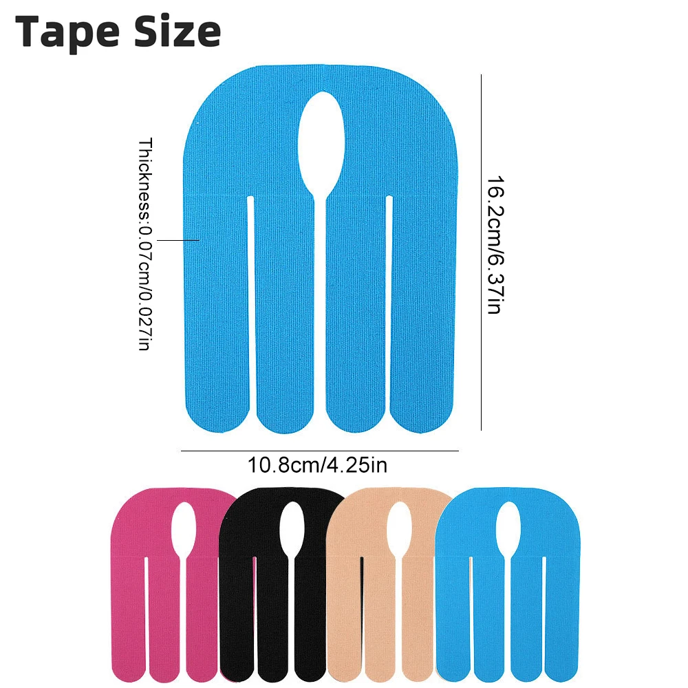 Precut Elastic Kinesiology Wrist Tape, 5/10/15/20PCS Athletic Sports Wrist Support Sticker for Baseball Bowling Hand Sports