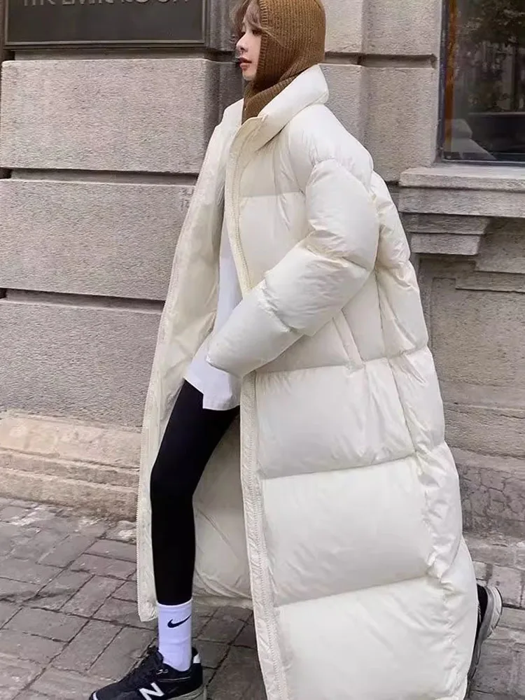 

Mid To Long Over The Knee Down Jacket, Women's Winter Bread Jacket, Fashionable Jacket Winter Coat Female Parkas