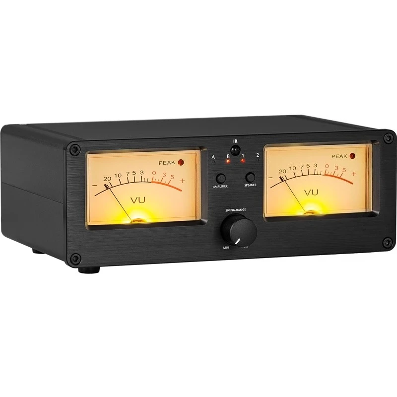 

2 in 2 out power amplifier/speaker selection switcher splitter retro VU